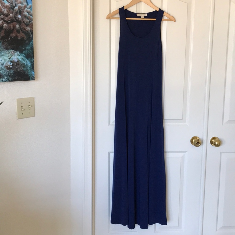 Michael kors navy blue maxi